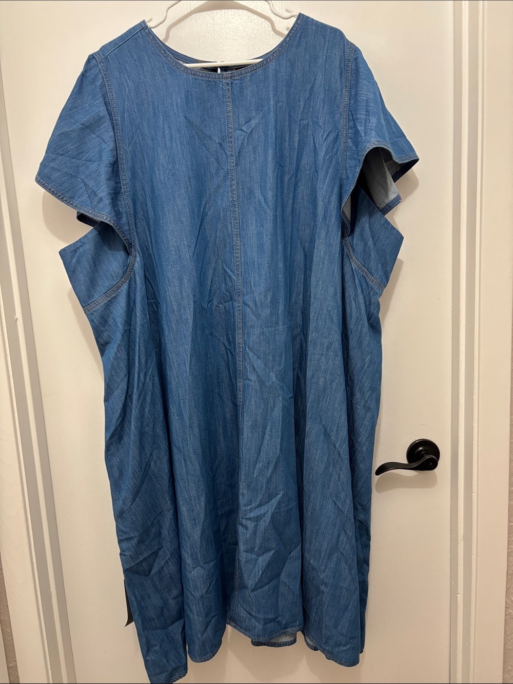 NWOT Lane Bryant Blue Denim Midi Dress 4X (28)